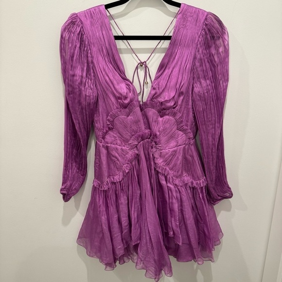 NWT Maria Lucia Hohan Alara Ruffled Minidress - Picture 6 of 16